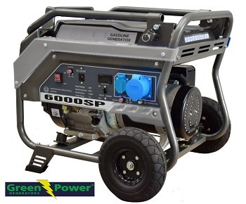 Elverk Bensin 4-taktad GPS 6000, 6kVA 4,8kW, 230V manuell start