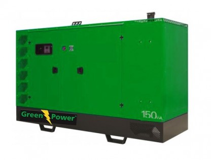 STAGE 5 (V) Fiat Elverk 200kVA 160kW ljudisolerad/täckt automatisk startpanel 