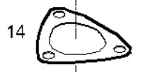 Platt motorpakning