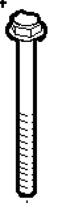 Sexkantsbult M8x1,25x60 mm