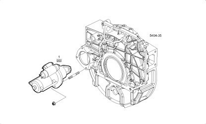 Startmotor basplatta