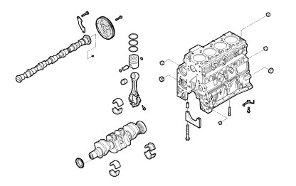 Motor utan kringutrustning NEF45 TM3